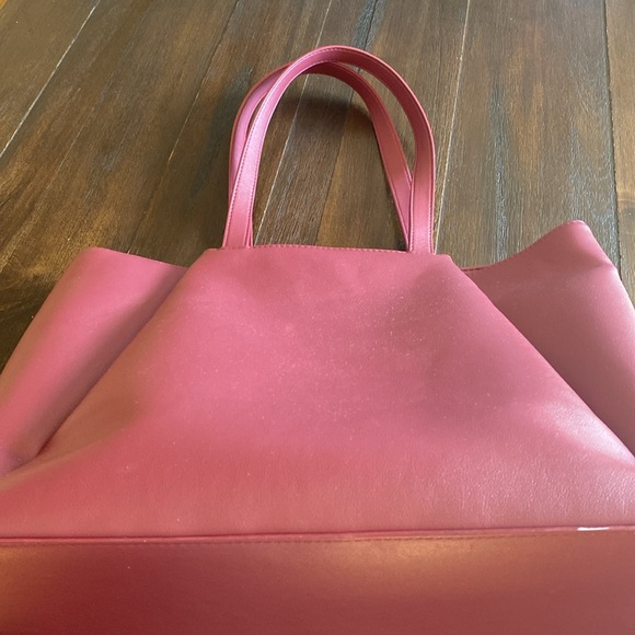 Apryl Women's Burgundy Tote Bag Large Capacity Business Work Laptop Handbag - Picture 2 of 12